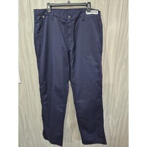 Men's Carhartt FR Blue Pants Size 36x36 73478-20 Chore Industry Maintenance (1)
